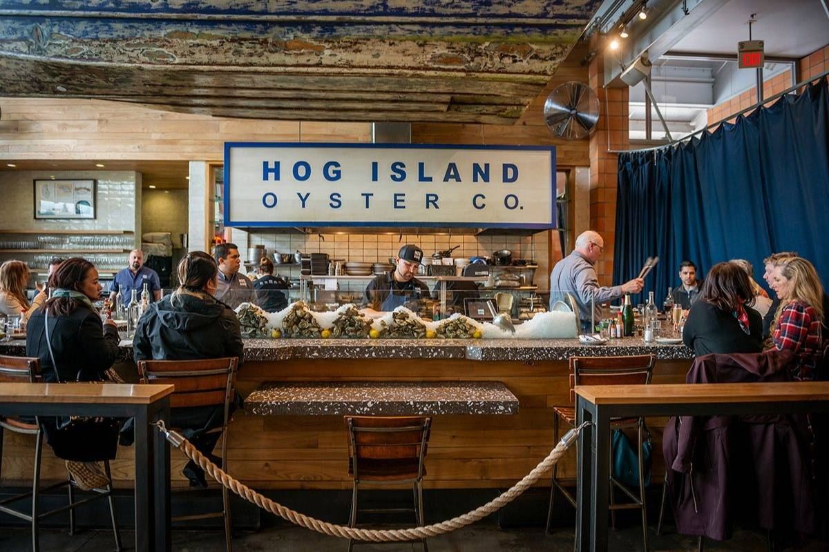 Hog Island Oyster Co. restaurant in Napa, California