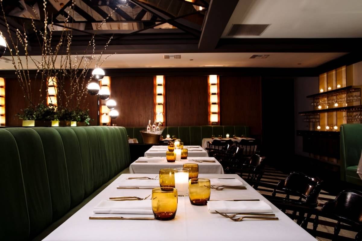 Mr. Lyons Steakhouse restaurant in Palm Springs, California