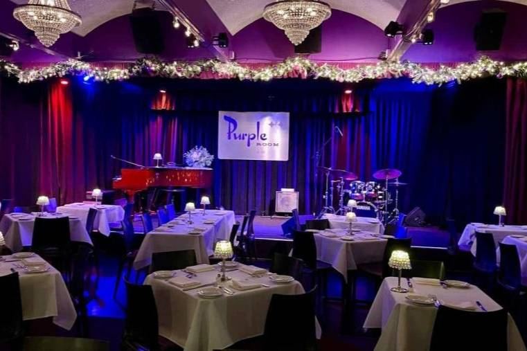 Purple Room Supper Club restaurant in Palm Springs, California