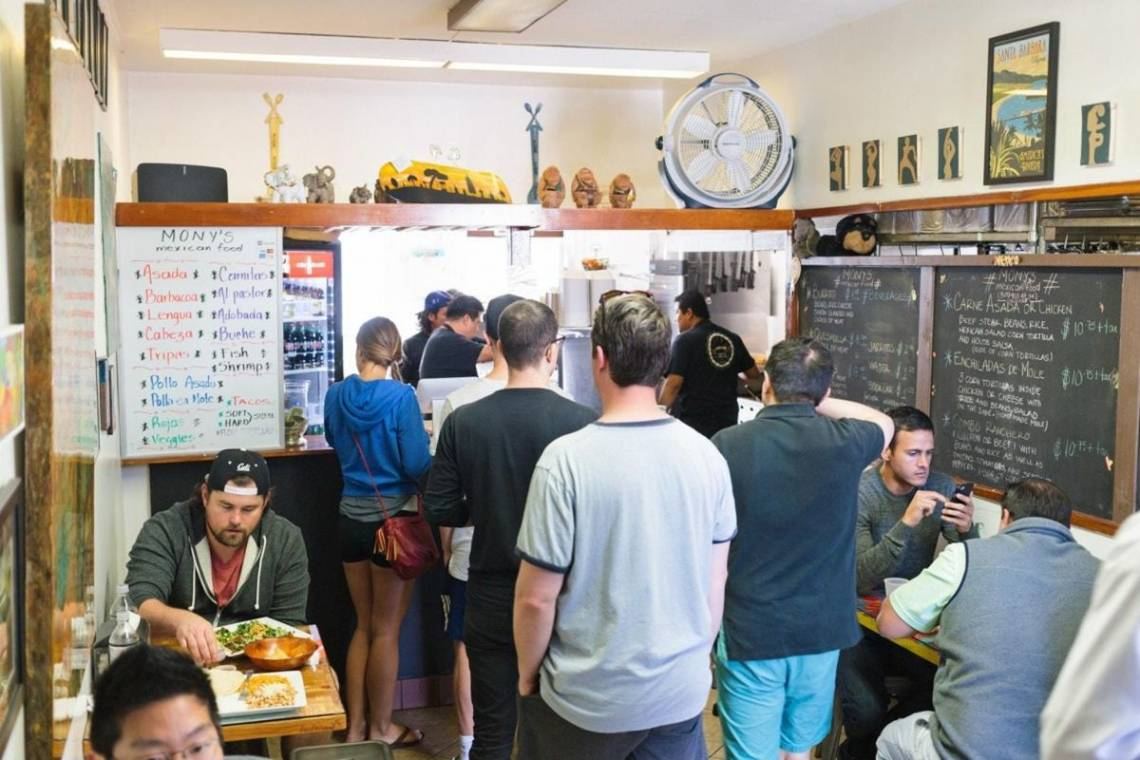 Mony's Mexican Food restaurant in Santa Barbara, California