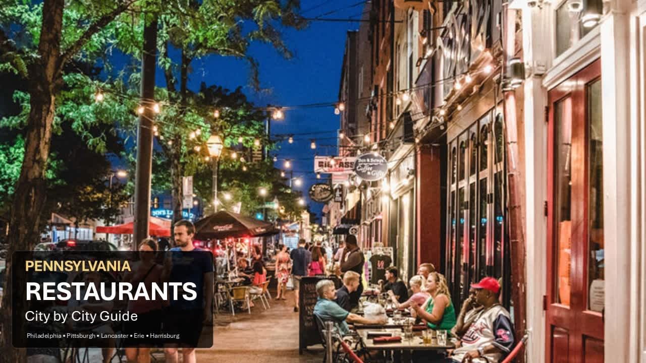 Best restaurants in Pennsylvania with local dining and popular food spots