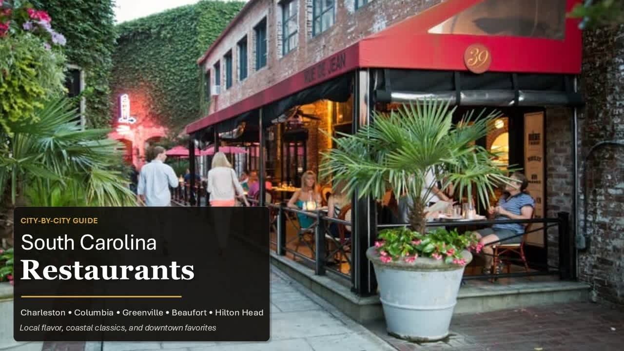 Best city-by-city Restaurants in South Carolina, US
