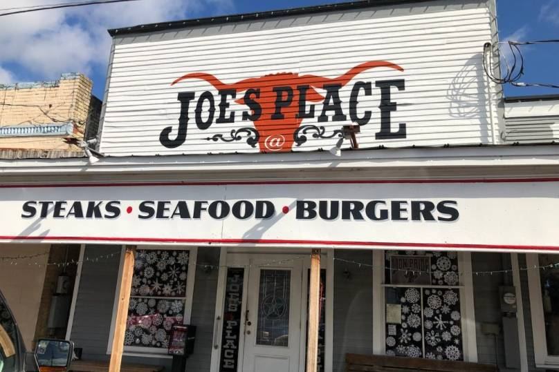 Joe's Place restaurant in Round Top, Texas