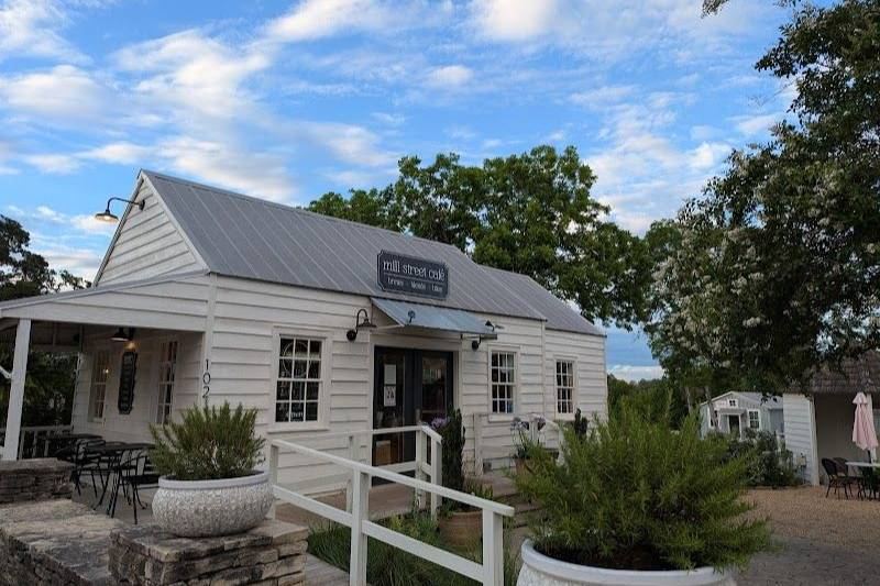 Mill Street Cafe restaurant in Round Top, Texas