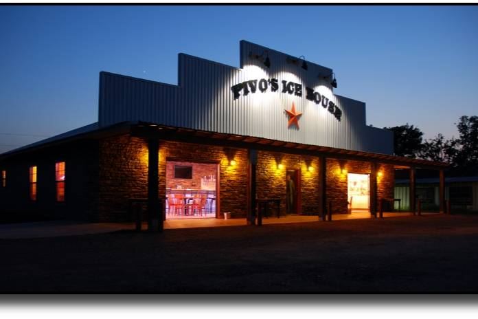 Pivo's Ice House restaurant in Round Top, Texas
